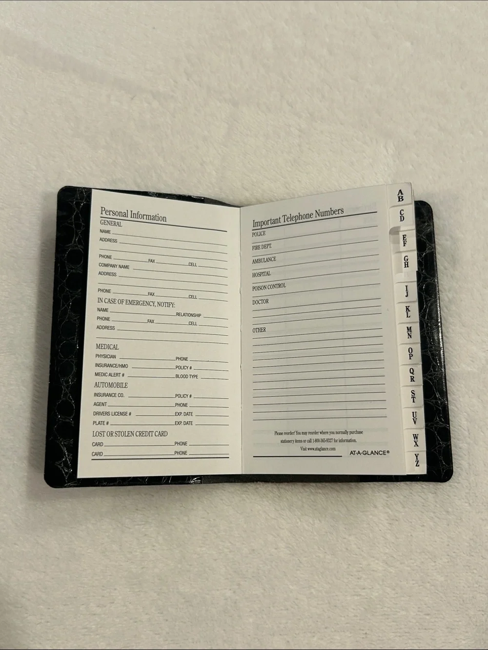 Telephone and Address Pocket Notebook